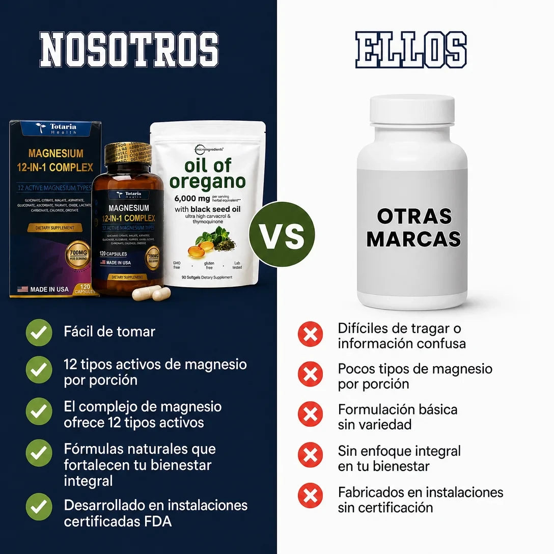 COMBO MAGNESIO 12 EN 1 + OIL OREGANO