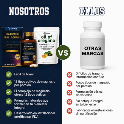COMBO MAGNESIO 12 EN 1 + OIL OREGANO