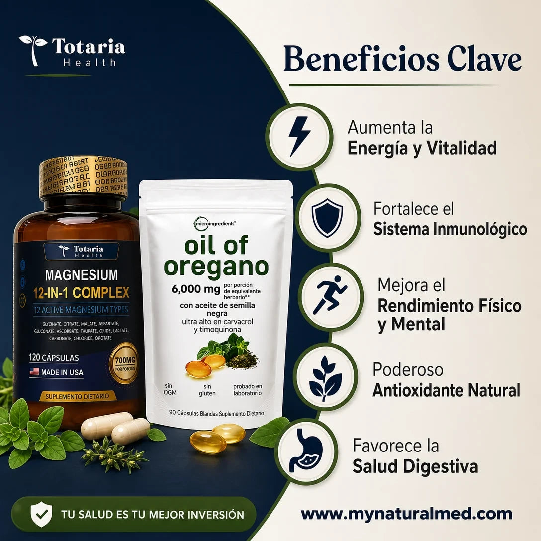 COMBO MAGNESIO 12 EN 1 + OIL OREGANO
