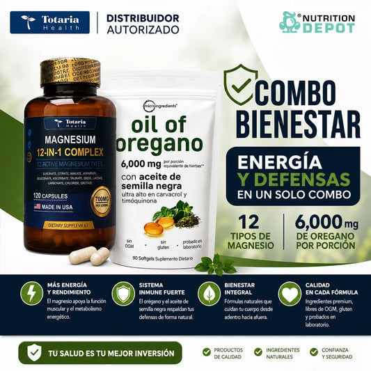 COMBO MAGNESIO 12 EN 1 + OIL OREGANO
